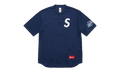 S Logo Baseball Henley T-shirt "FW24 - Navy" SU27426