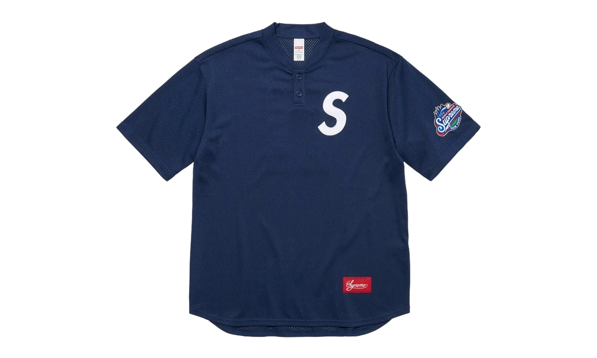 S Logo Baseball Henley T-shirt "FW24 - Navy" SU27426