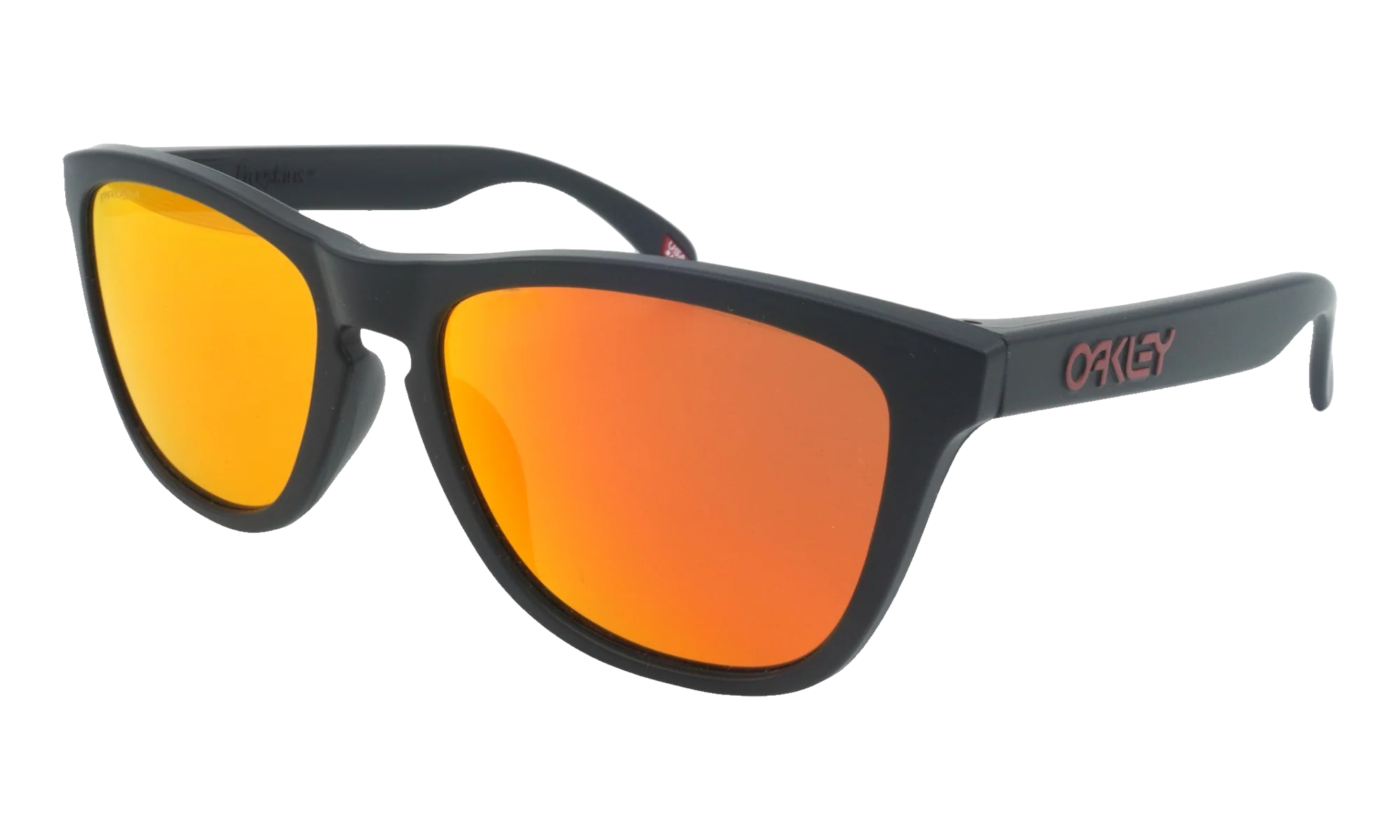 (Asian Fit) Frogskins Sunglasses "Matte Black / PRIZM Ruby" OO9245 63