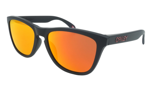 (Asian Fit) Frogskins Sunglasses "Matte Black / PRIZM Ruby" OO9245 63