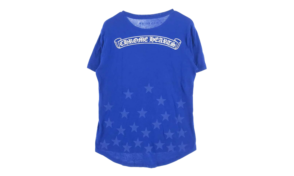 Vertical Logo Graphic Print T-Shirt "Blue" CHRM0823