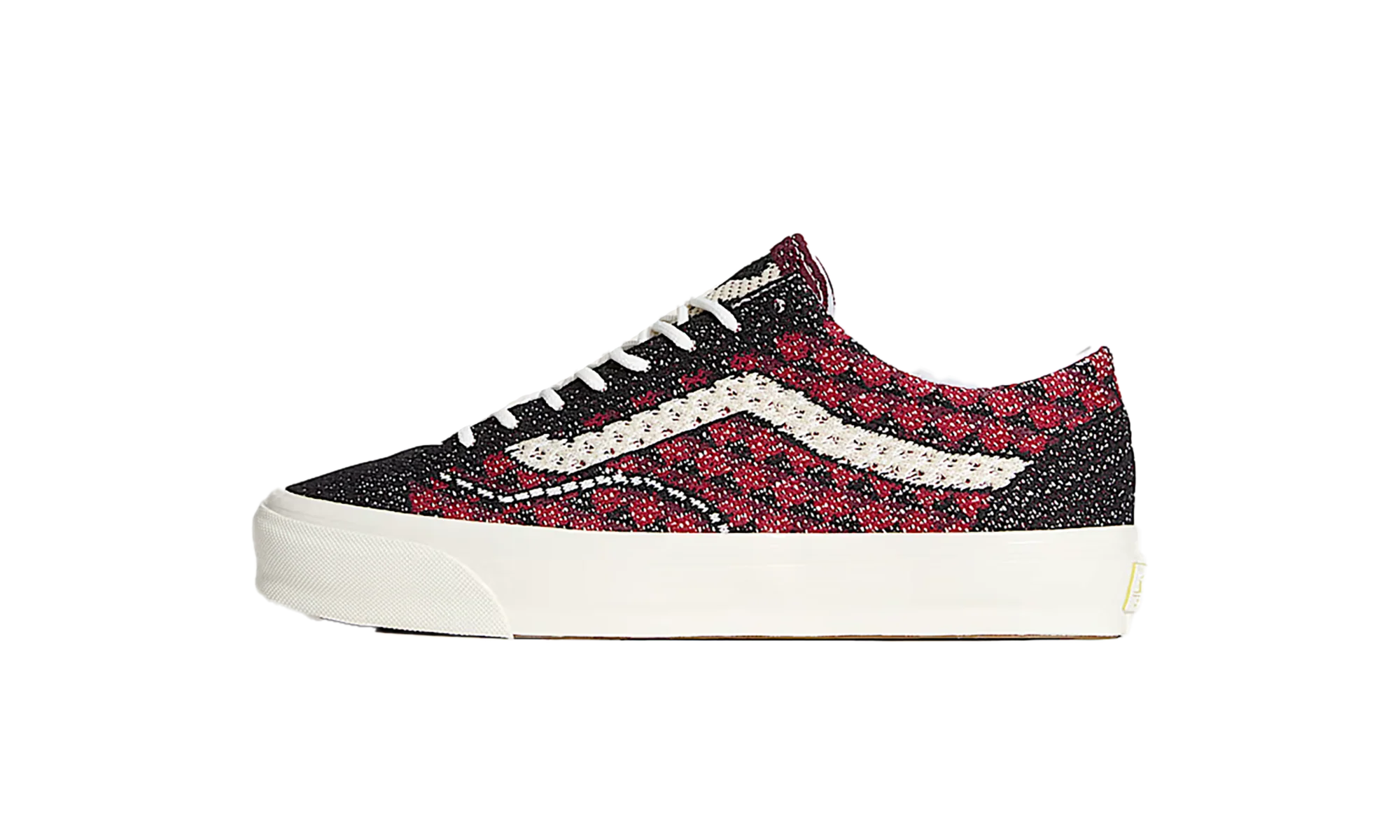 Premium Old Skool "Knit Pack - Geo Check Bordeaux Red" VN000EFKBRD