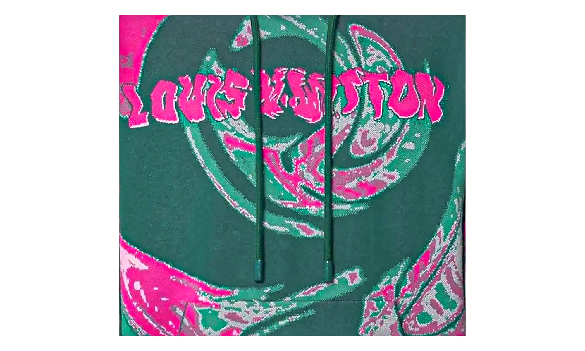 Splash Logo Hooded Sweatshirt "Green/Pink" 1ABJ33