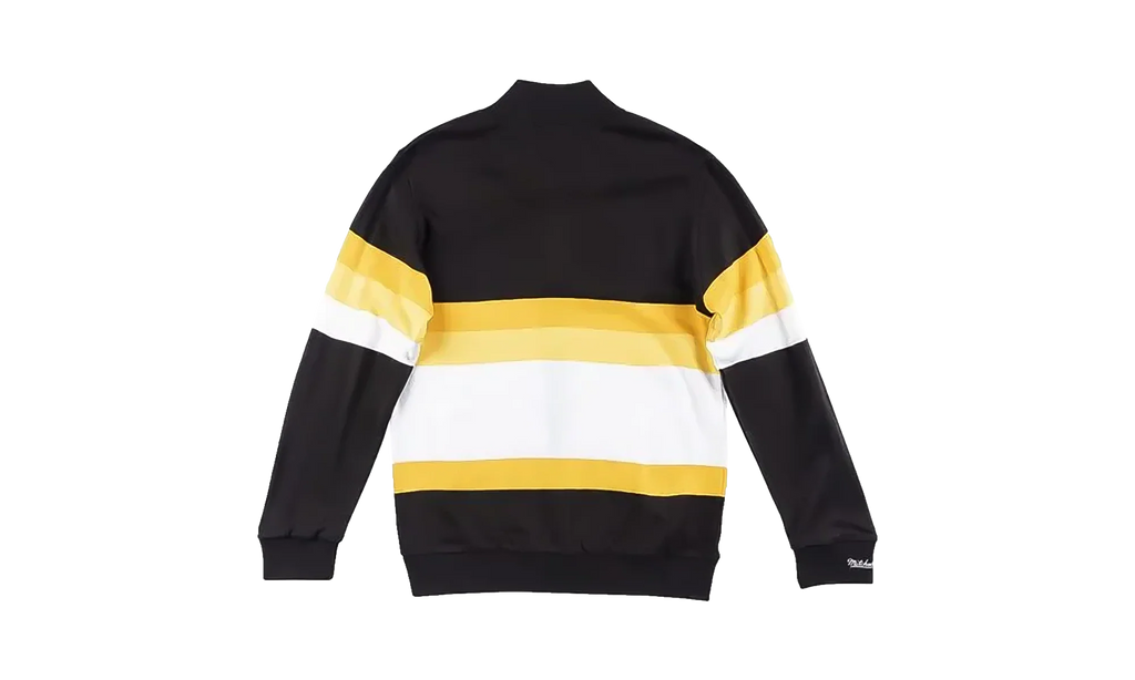NFL Front Stripe Full Zip Sweater "Pittsburgh Steelers - Black" SWTRAJ18024 PSTBLCK