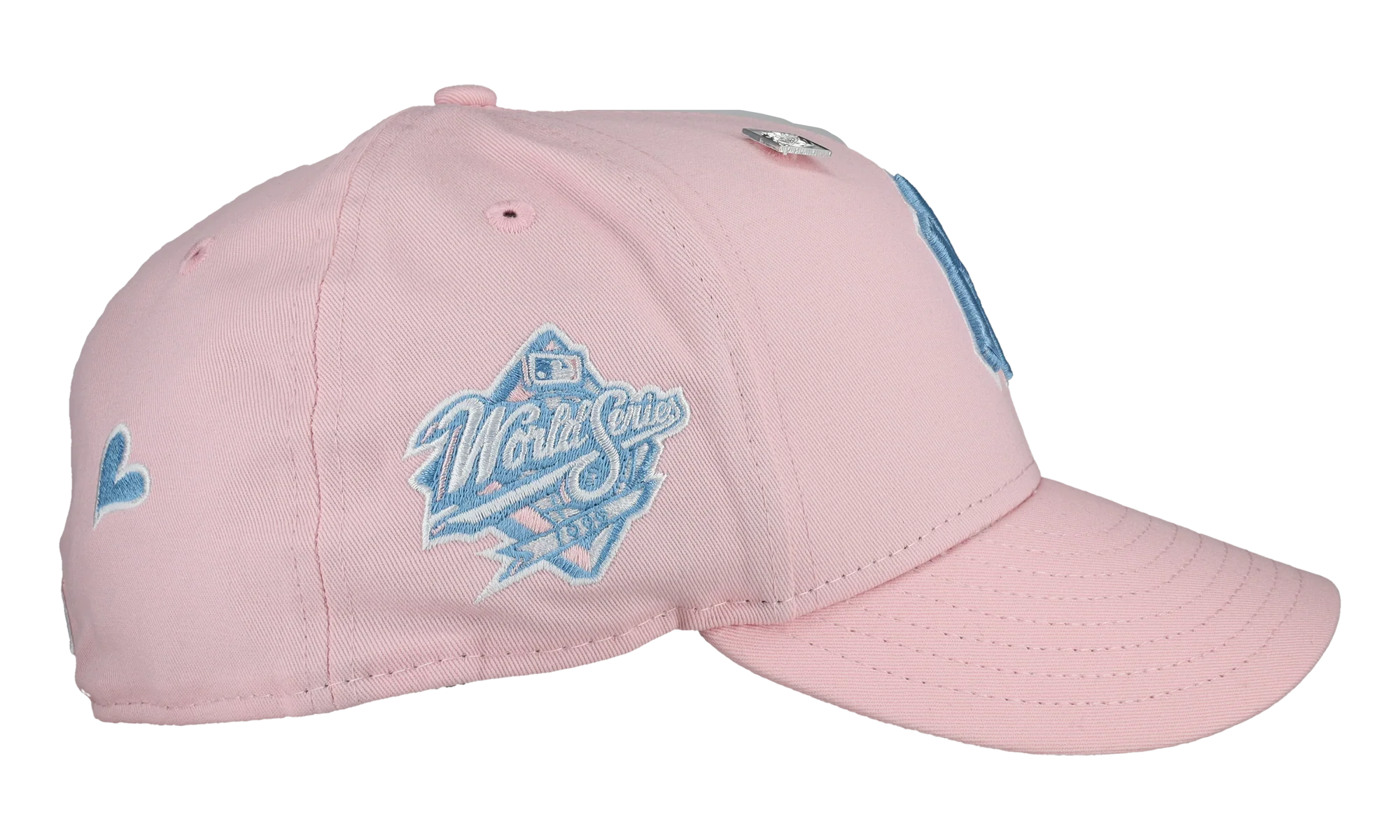 59FIFTY New York Yankees 1999 World Series Fitted Hat "Sky / Pink" NE419