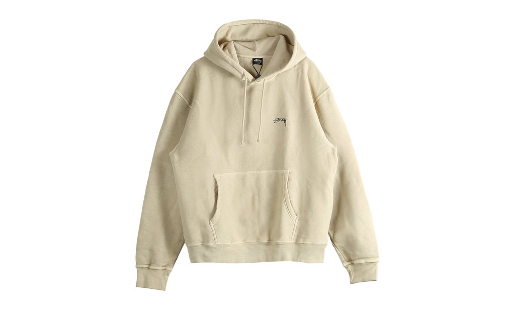 Smooth Stock Pig. Dyed Hoodie "KHAKI" 1925021 KHAK