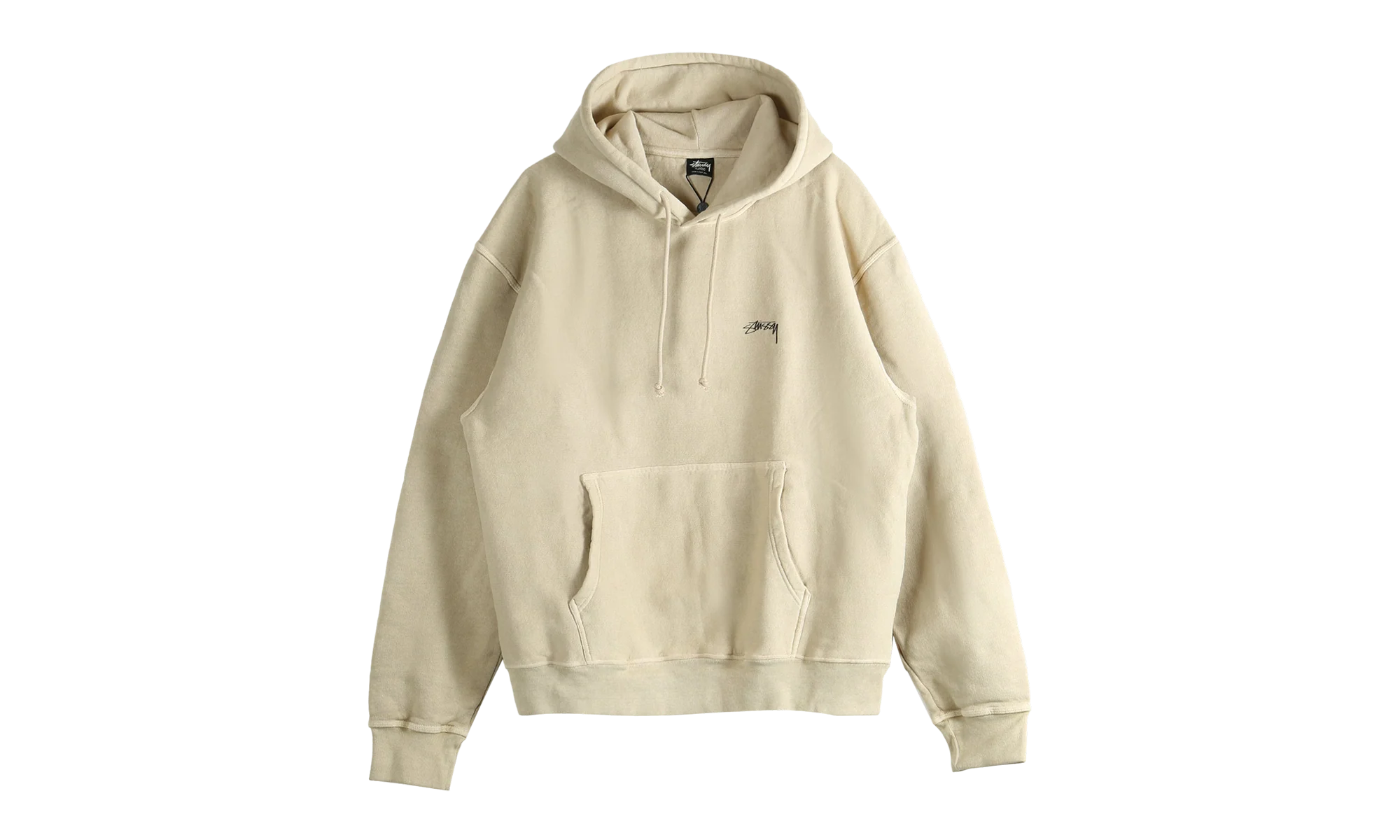 Smooth Stock Pig. Dyed Hoodie "KHAKI" 1925021 KHAK
