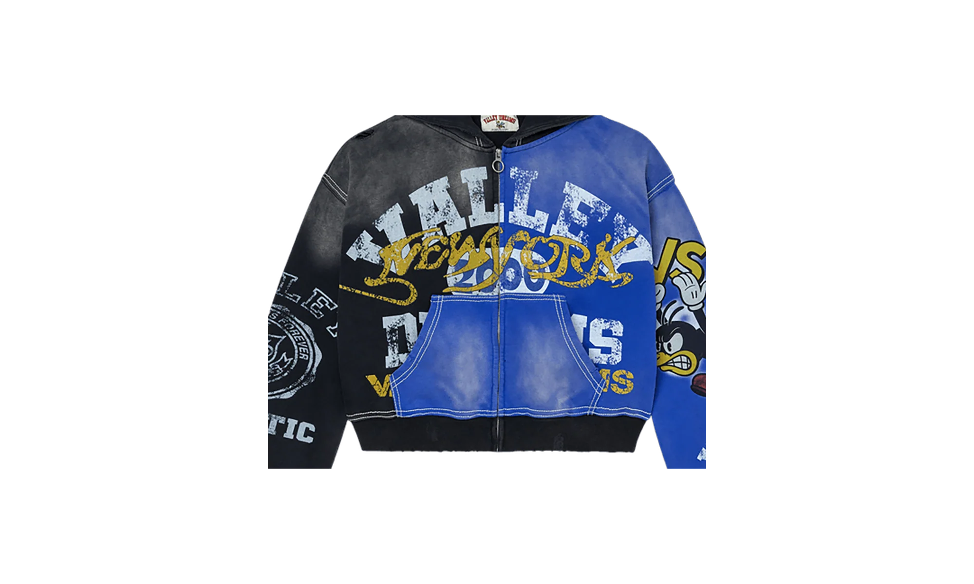 Vale Forever Bipolar Big Zip Up "Black - Blue" VAL18