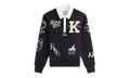 Emery Logo Patch Long Sleeve Rugby Shirt WMNS "Black" KITH114