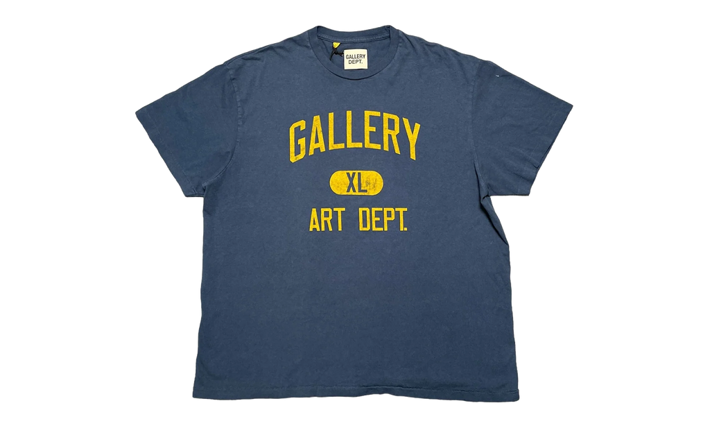 Art Dept Short Sleeve Tee Shirt "Navy Yellow" GDADSSTSNY