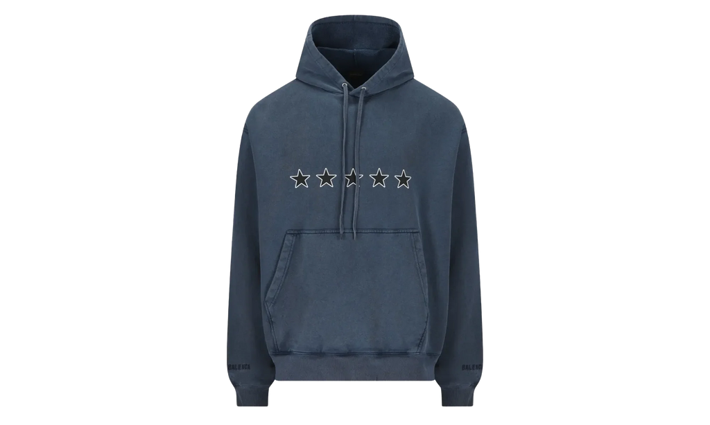 Oversized Drawstring Hoodie "Washed Navy" 858143 TTVL5 8806