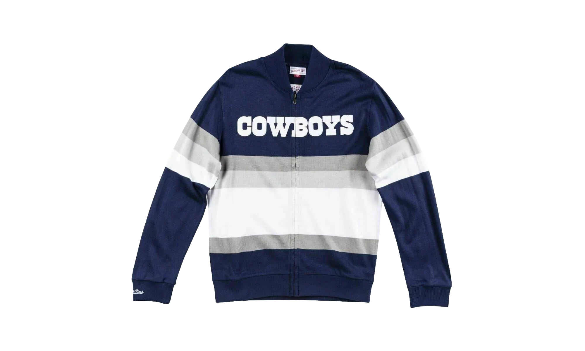 NFL Front Stripe Full Zip Sweater "Dallas Cowboys - Navy" SWTRAJ18024 DCONAVY
