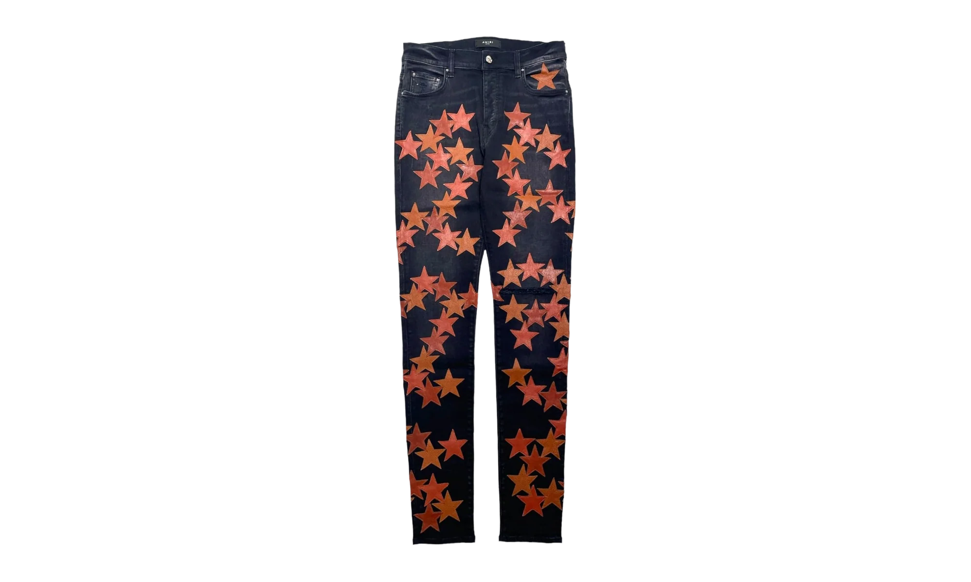 Leather Star Patch Jeans "Chemist - Aged Black" SS22MDS022 23