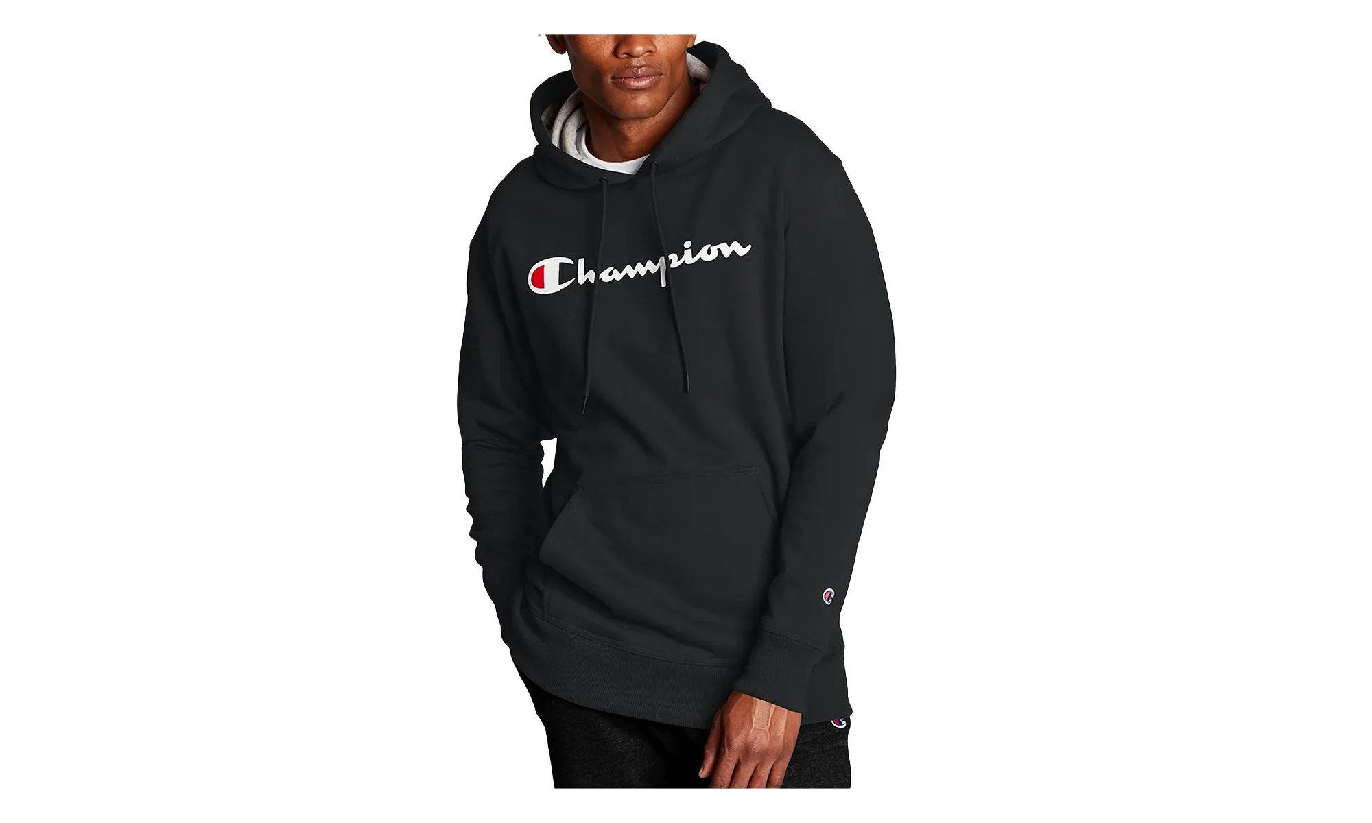 Powerblend Fleece Hoodie Script Logo "Black" GF89H Y06794BKC
