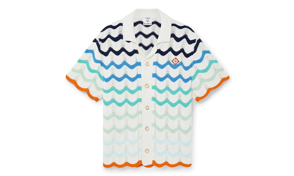 Gradient Wave T-Shirt "Orange / Multicolor" MS25 KW 984 01 MULT