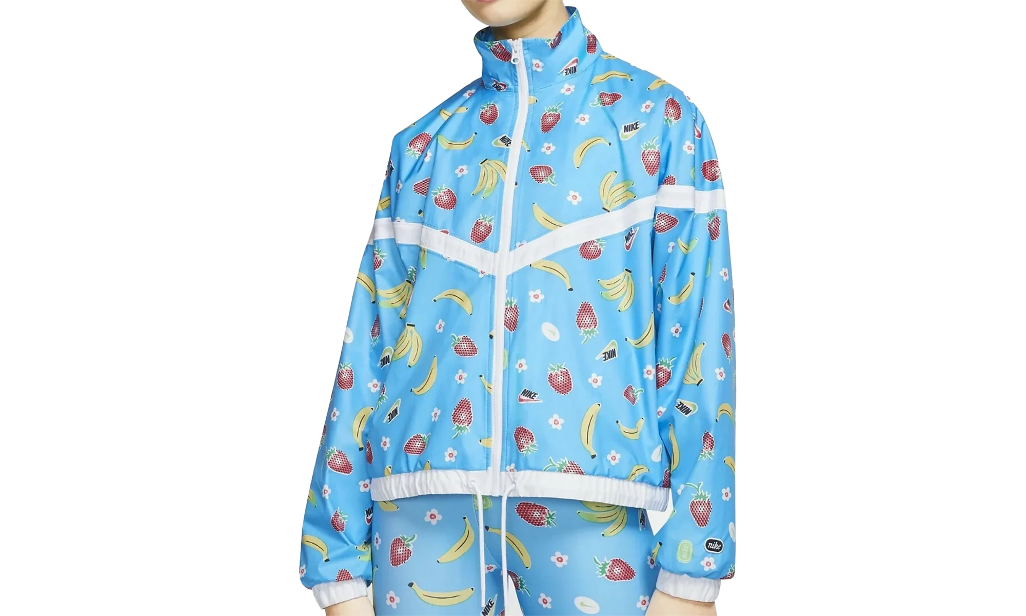 Sportswear Woven Printed Jacket WMNS "Light Current Blue" CJ3719 487