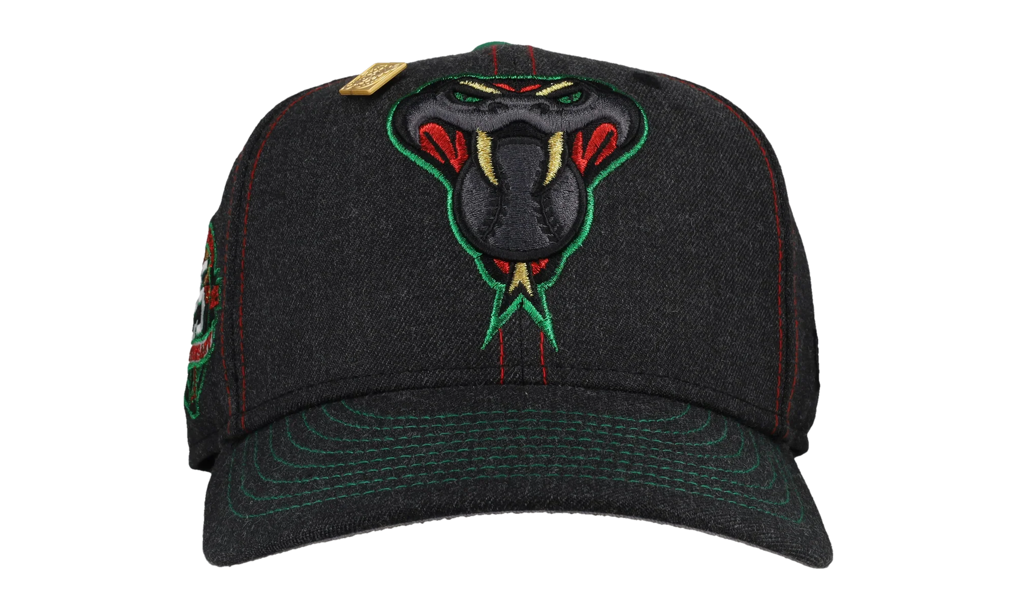59FIFTY Arizona Diamondbacks 25th Anniversary Fitted Hat "Contrast Stitch / Black / Metallic" 123451298482