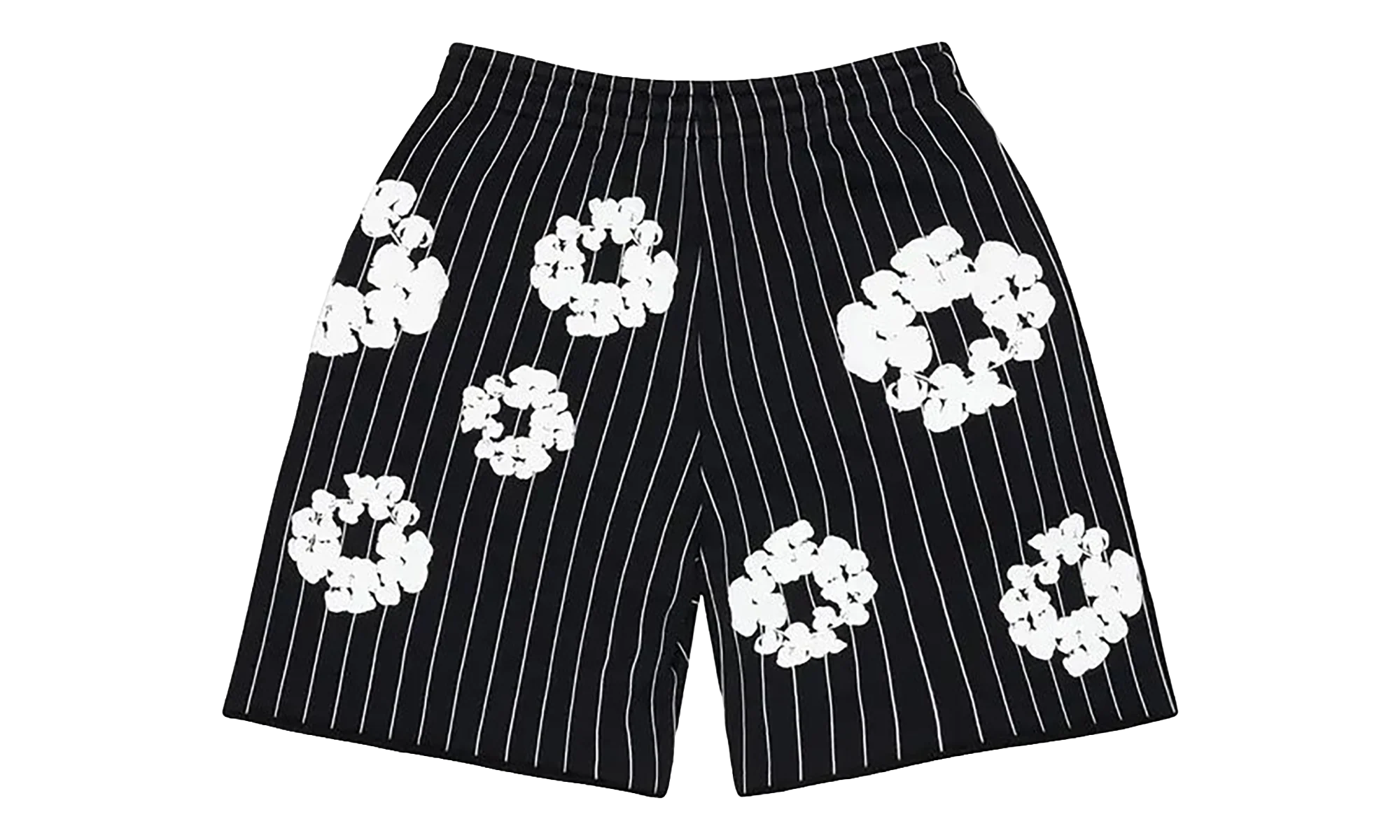 Pinstripe Wreath Sweatshorts "Black" DT538