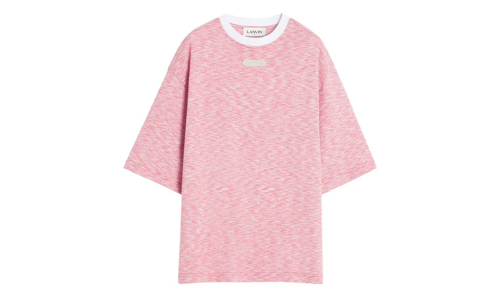 KNIT T-SHIRT "PINK CHINÉ" RM TS0026 J098 P24 340