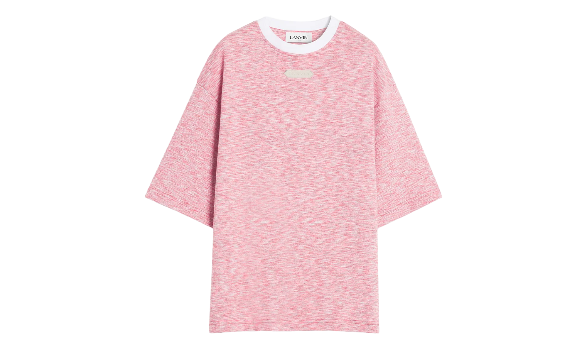 KNIT T-SHIRT "PINK CHINÉ" RM TS0026 J098 P24 340