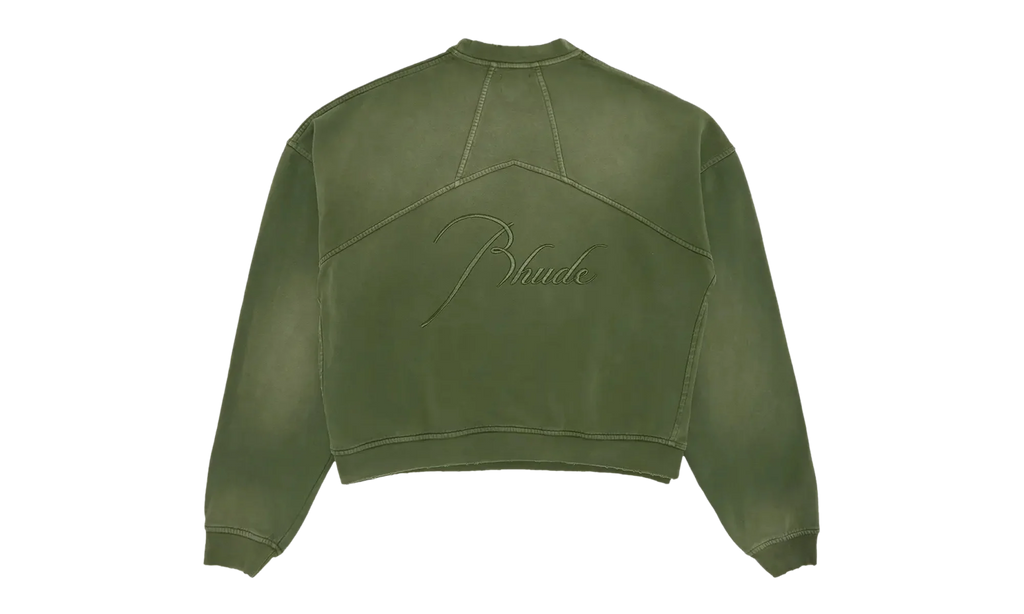 Embroidered Crewneck "Sundry Olive" FW23SW01150854
