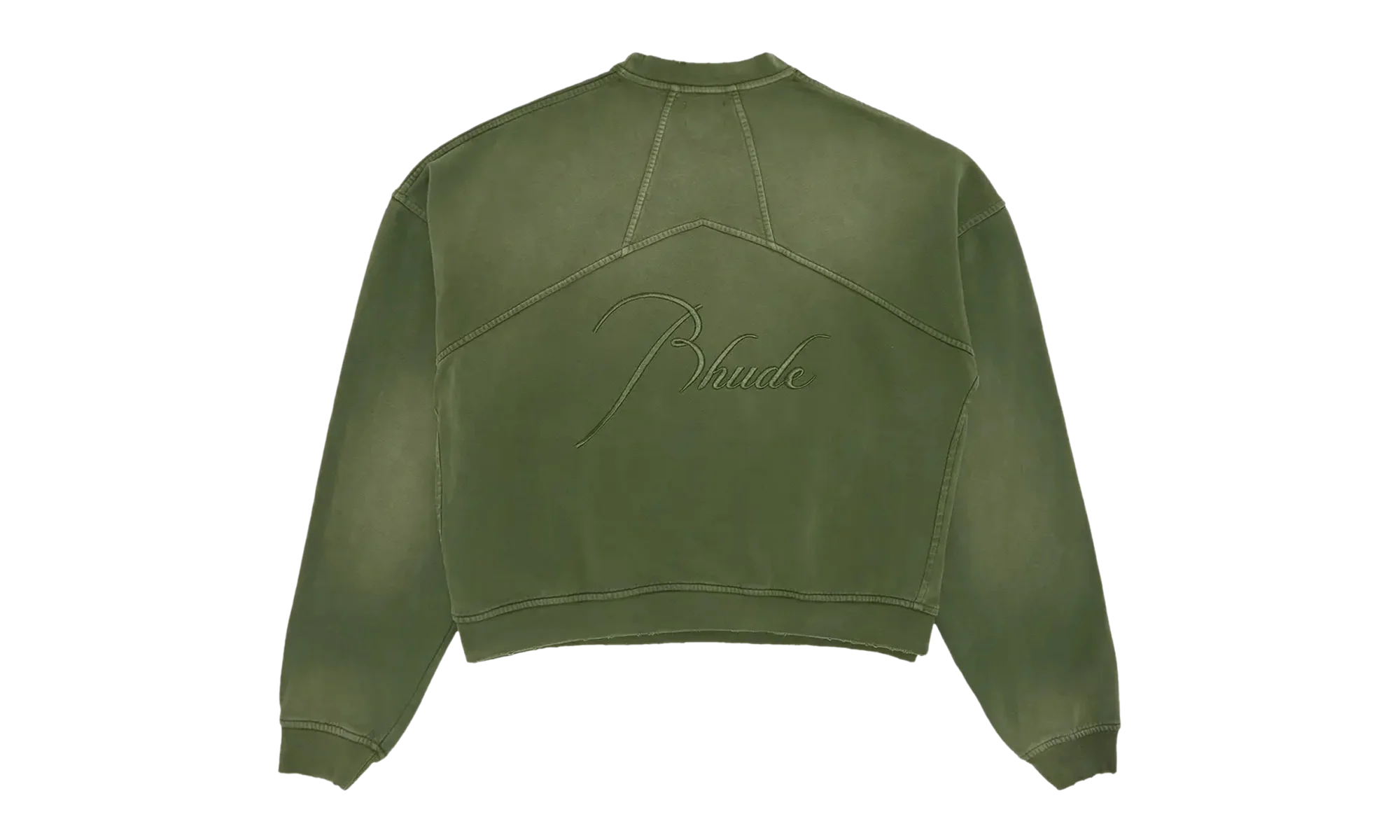 Embroidered Crewneck "Sundry Olive" FW23SW01150854