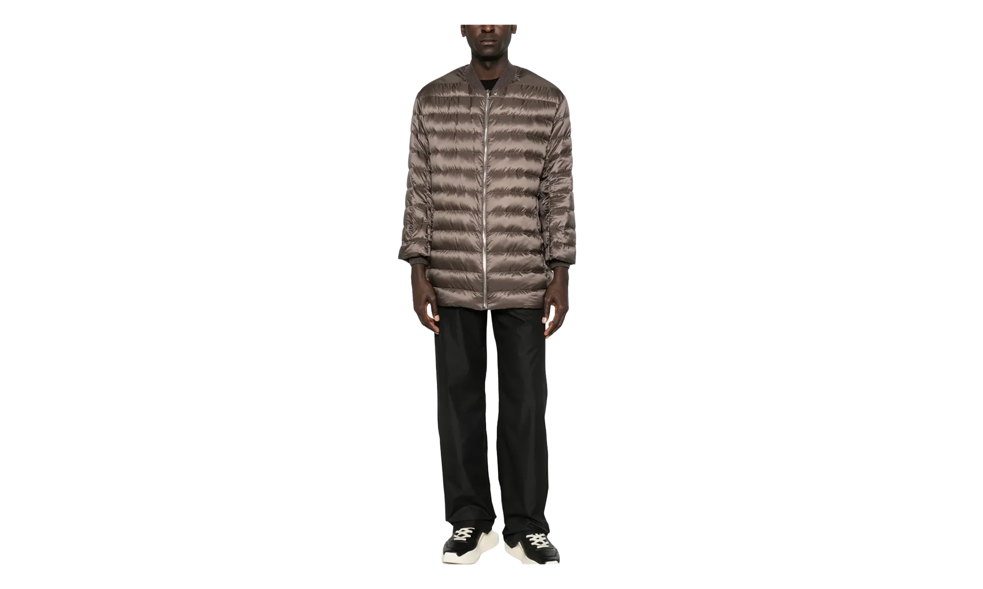 Rick Owens Woven Flight Parka Jacket "Dark Dust" MON35