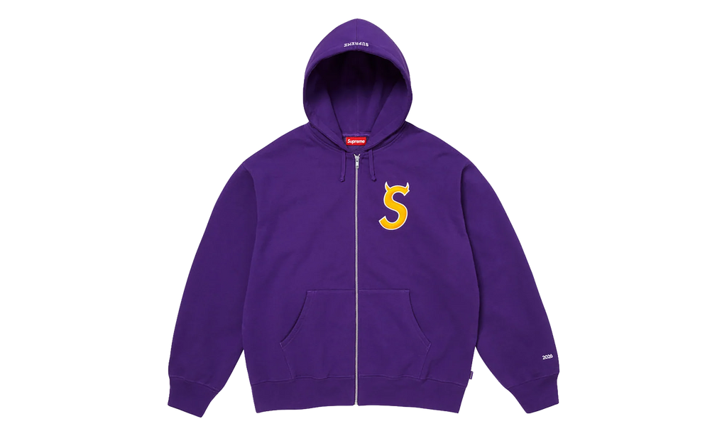 Devil S Logo Zip Up Hooded Sweatshirt "SS26 - Purple" SU27311