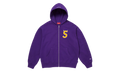 Devil S Logo Zip Up Hooded Sweatshirt "SS26 - Purple" SU27311