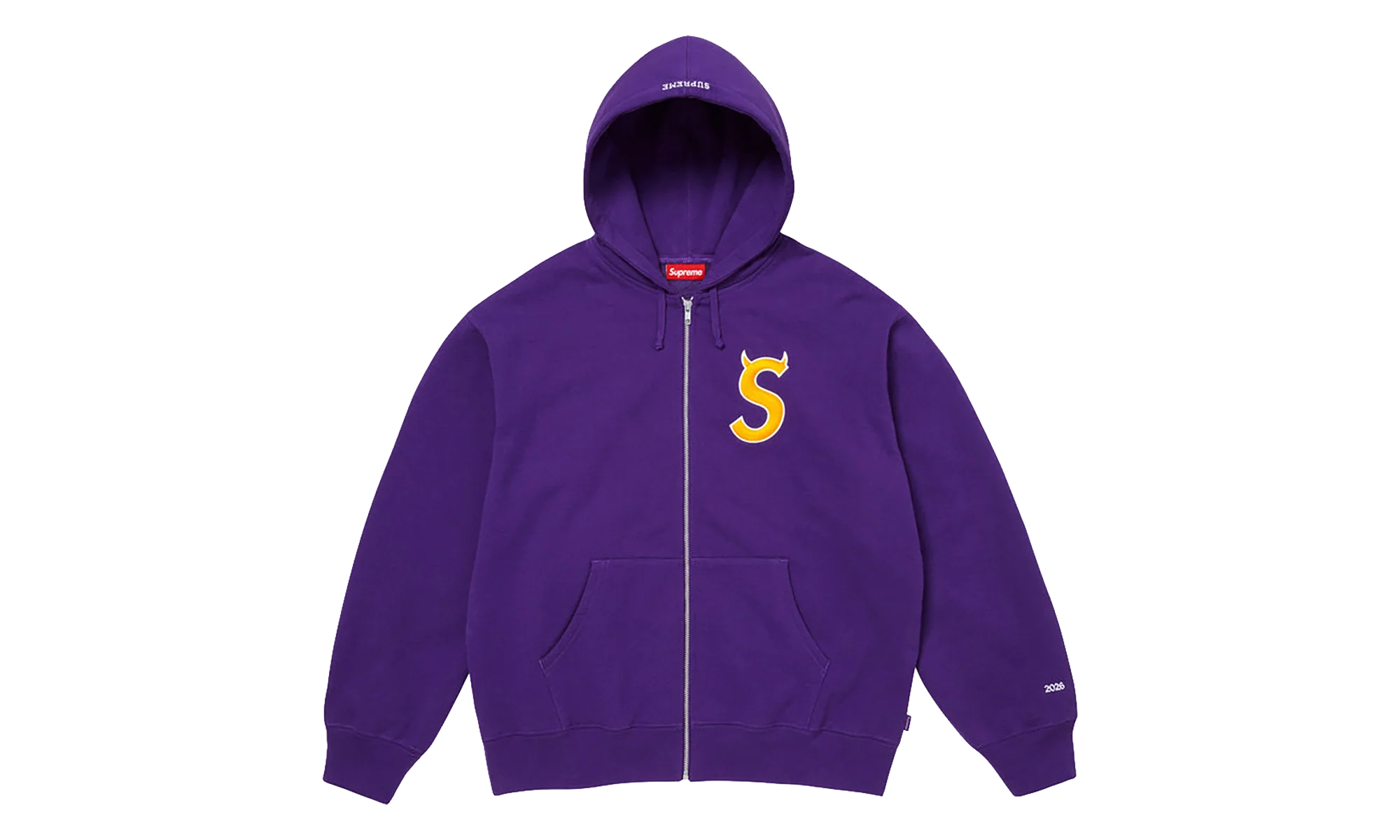 Devil S Logo Zip Up Hooded Sweatshirt "SS26 - Purple" SU27311