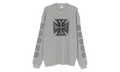 Biker Cross Waffle Long-Sleeve "Grey Melange" ME76LS181G GREY