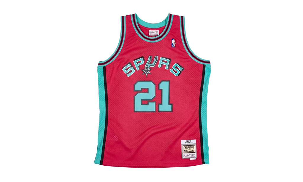 NBA Tim Duncan Reload Swingman Jersey "1998 San Antonio Spurs - Pink" SMJYCP19304 SASPINK98TDU