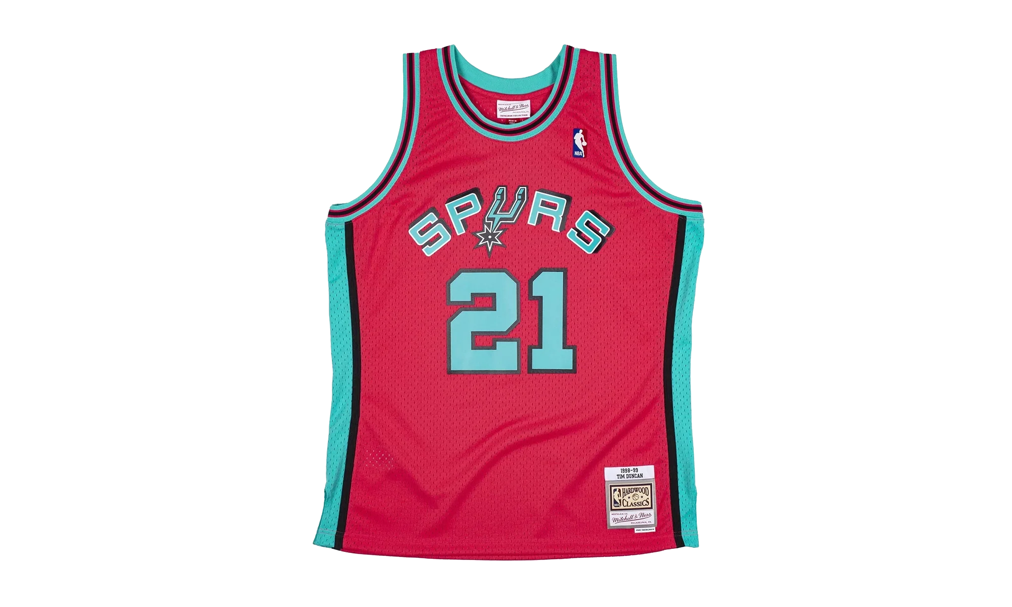NBA Tim Duncan Reload Swingman Jersey "1998 San Antonio Spurs - Pink" SMJYCP19304 SASPINK98TDU