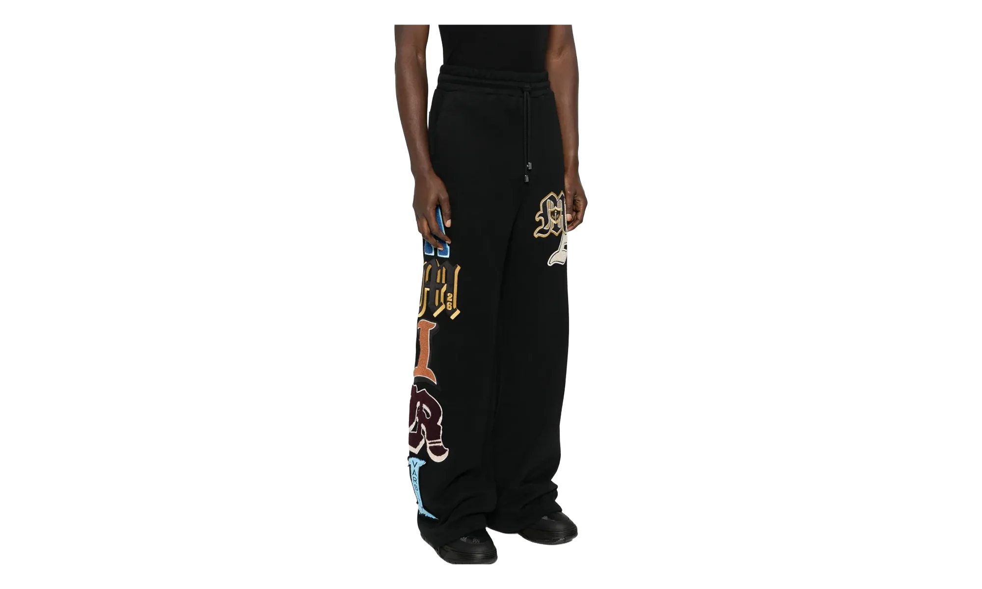 Varsity Patch Sweatpant "Black" AMBMPA1020 001