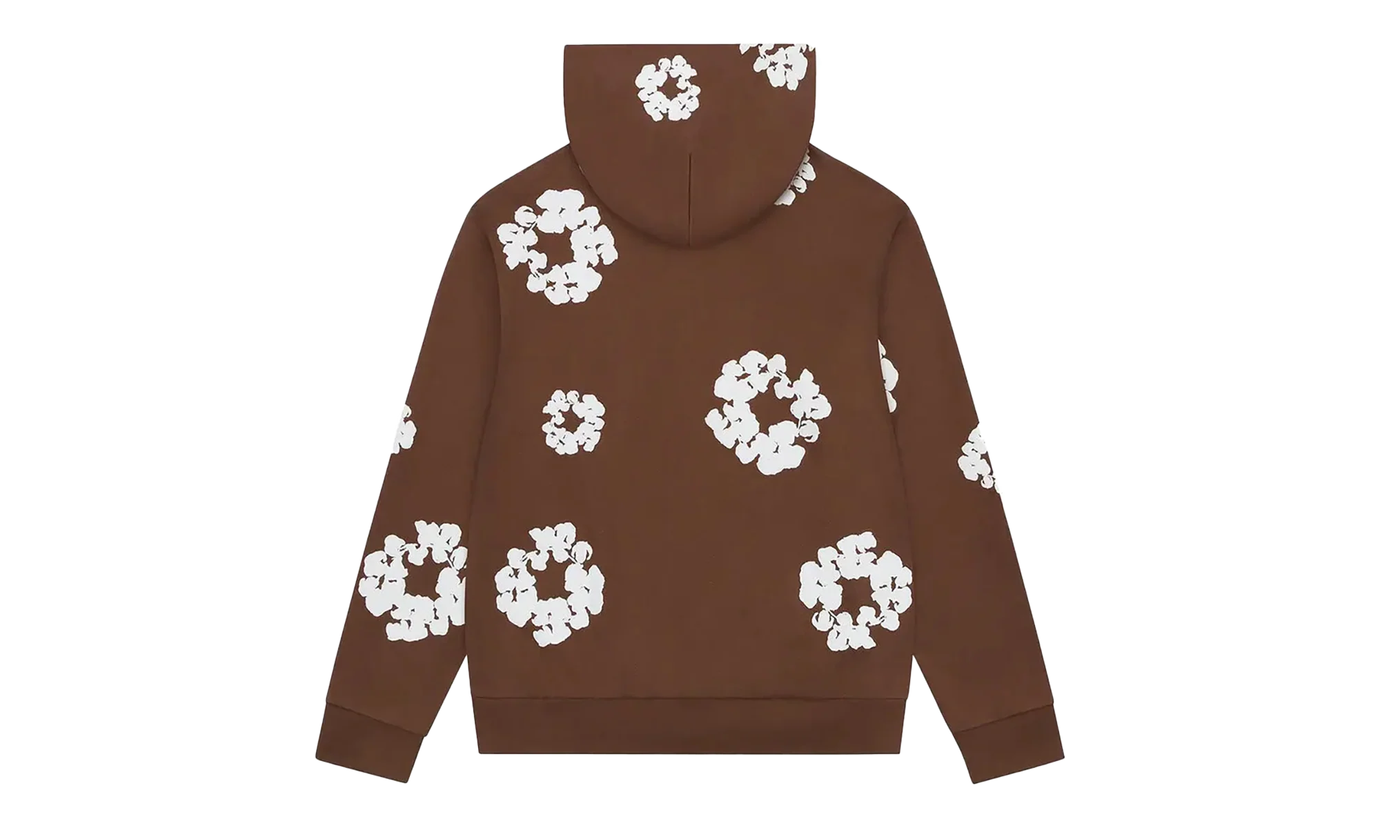 Cotton Wreath Zip Hoodie "Brown" DT451