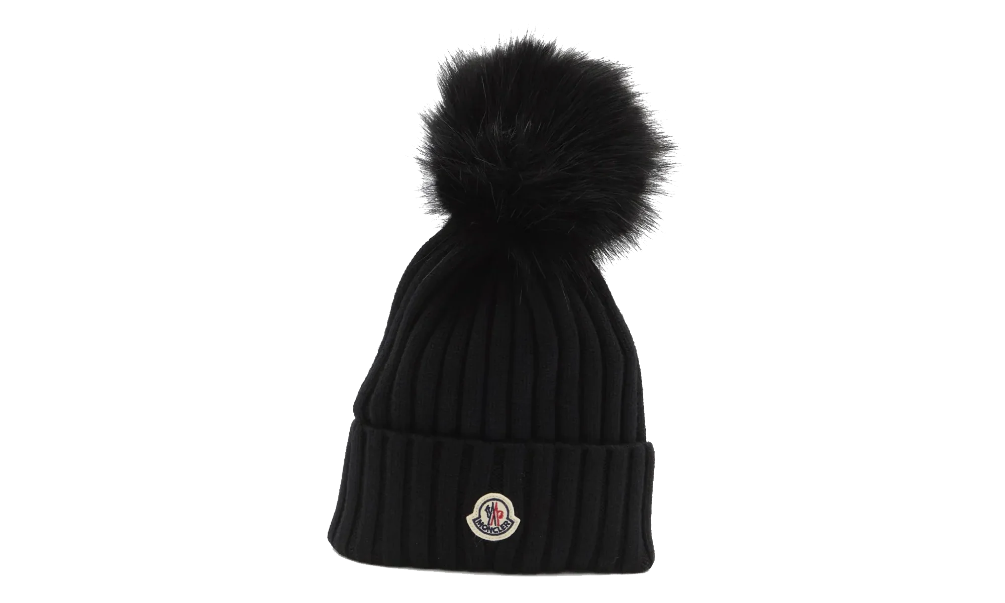 Large Fur Pom-Pom Hat "Balck" MON61