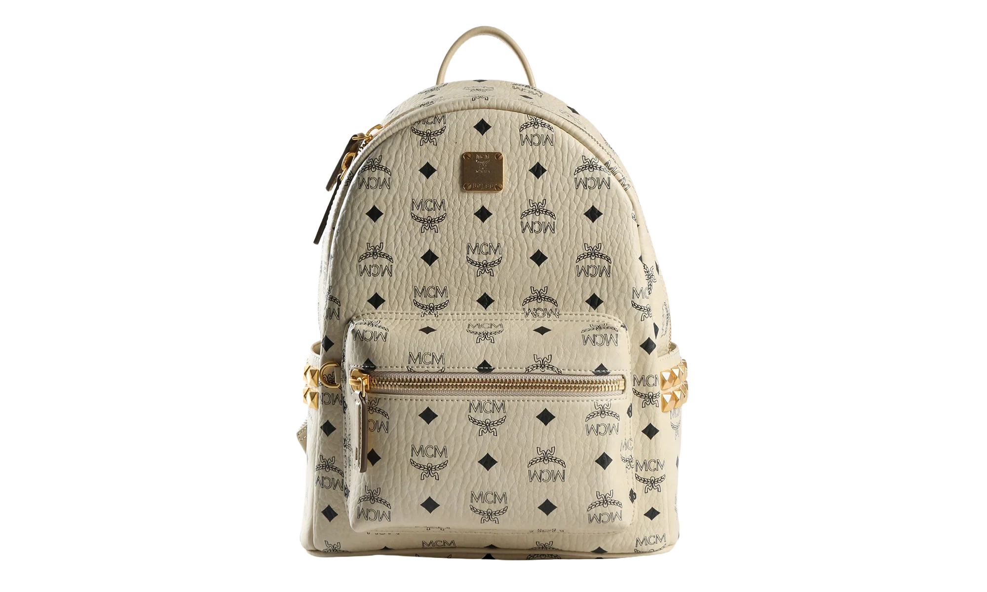 Small Stark Backpack in Visetos "Beige" MMKEAVE15 BEIGE