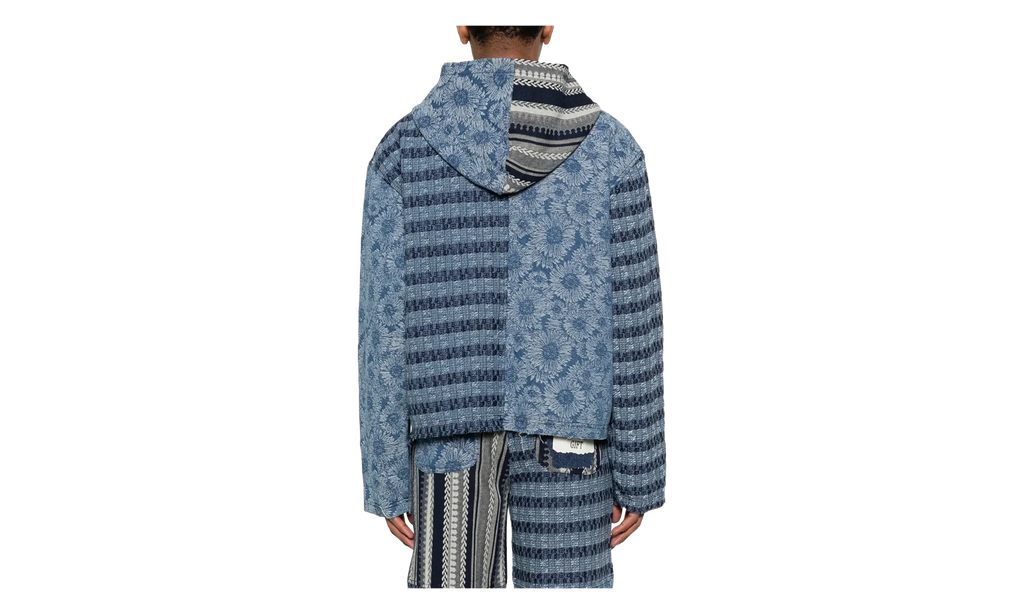 Indigo Tapestry Full Zip Hoodie "Indigo" HTG260166 IND