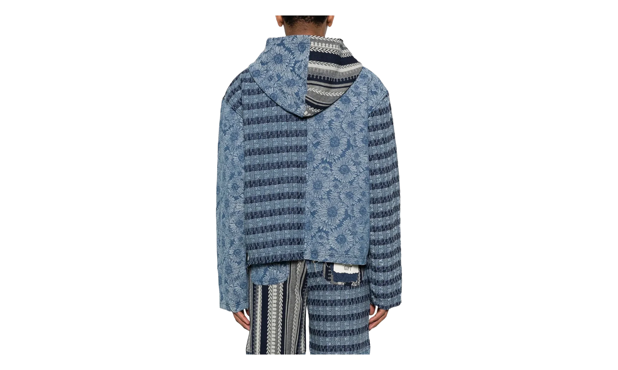Indigo Tapestry Full Zip Hoodie "Indigo" HTG260166 IND
