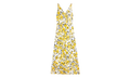 FLORAL SLEEVELESS A-LINE MIDI DRESS "Yellow" RW DR0127 5775 A23 0210