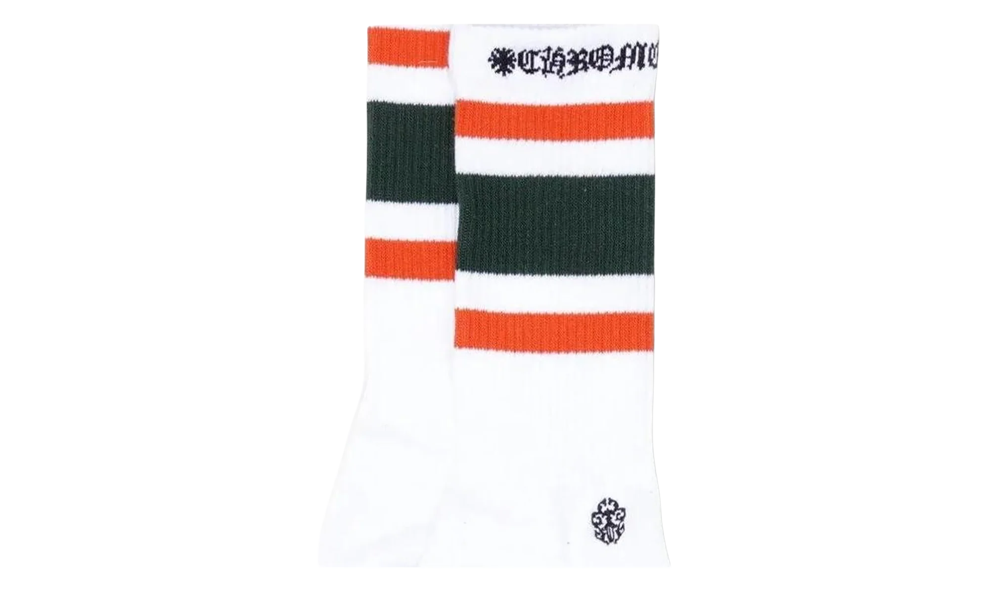 Fuck You Striped Sock "White / Orange" CHRM1025
