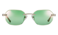 Hustler Rimless Drill Mount 24KT "White Gold / Powder Green Flash Purple" DMHU2 0050 44D2