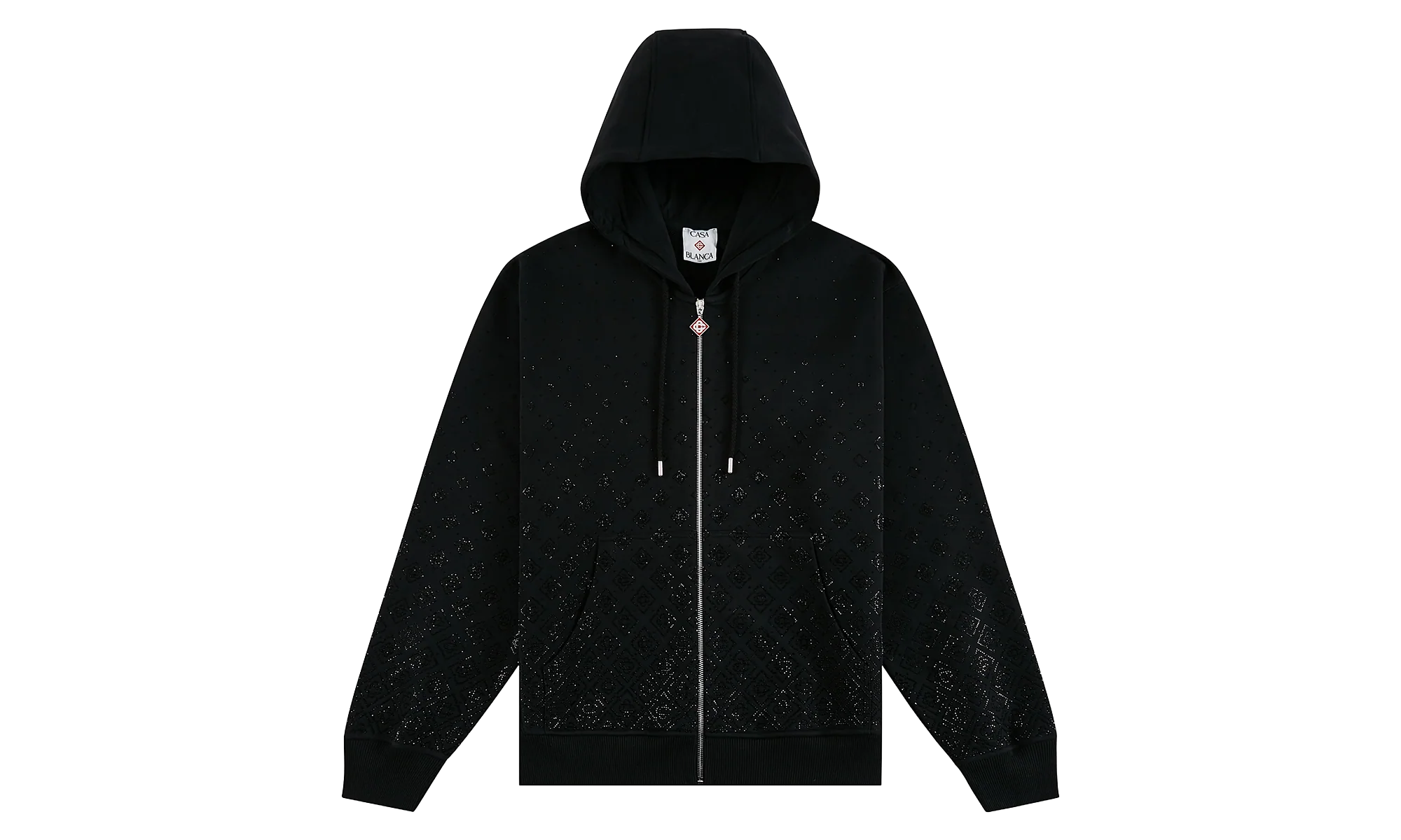 Crystal Monogram Long Sleeve Sweatshirt "Black" M P26 JTP 512 01