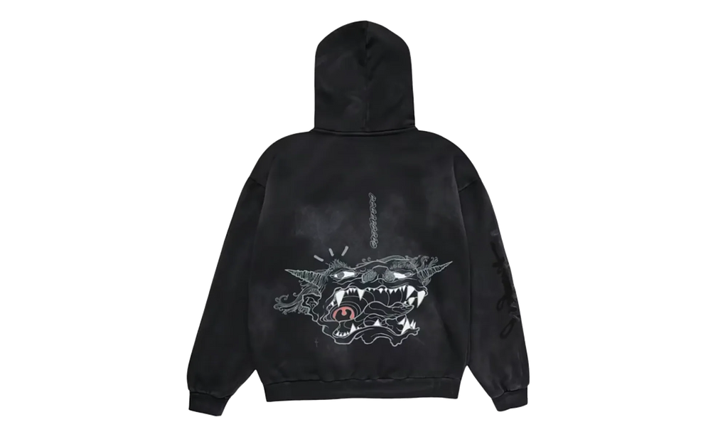 Travis Scott Cactus Jack x Fragment x Takashi Murakami Reborn Zip Hoodie "Black" CPFM45