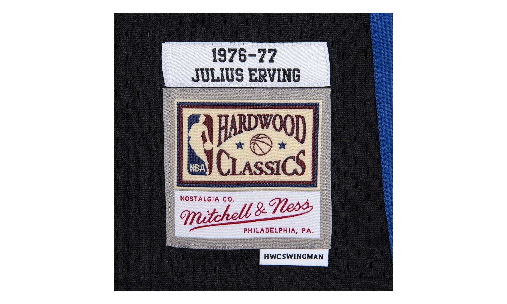 NBA Julius Erving Reload Swingman Jersey "1976 Philadelphia 76ers - Black" SMJYCP19300 P76BLCK76JER