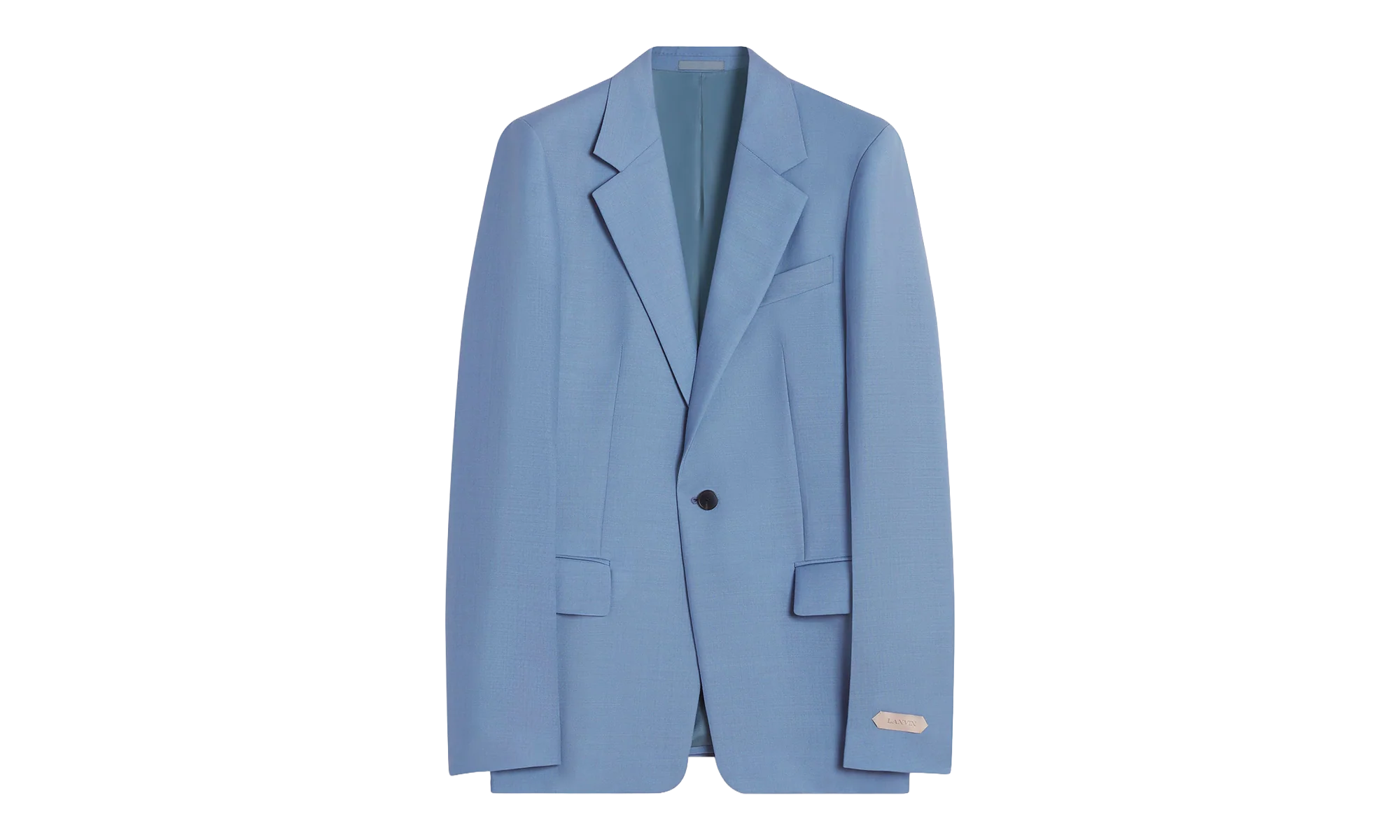 VIRGIN WOOL SINGLE-BREASTED JACKET "BLUE" RM JA0007 5858 P24 134