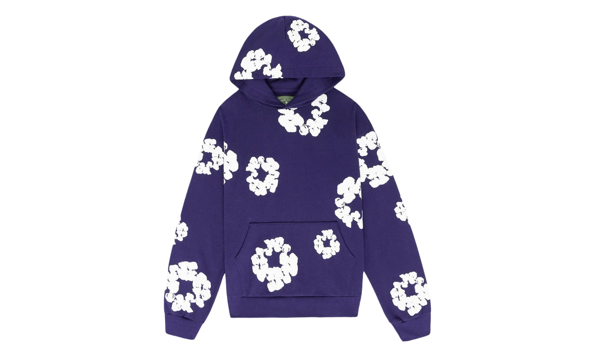 Cotton Wreath Hooded Sweatshirt "Purple" DT376