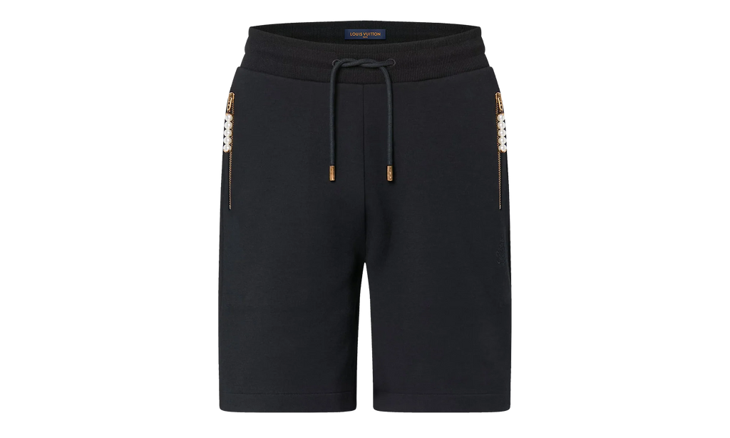 Icons Embroidered Sweatshorts "Black" 1AGJQY