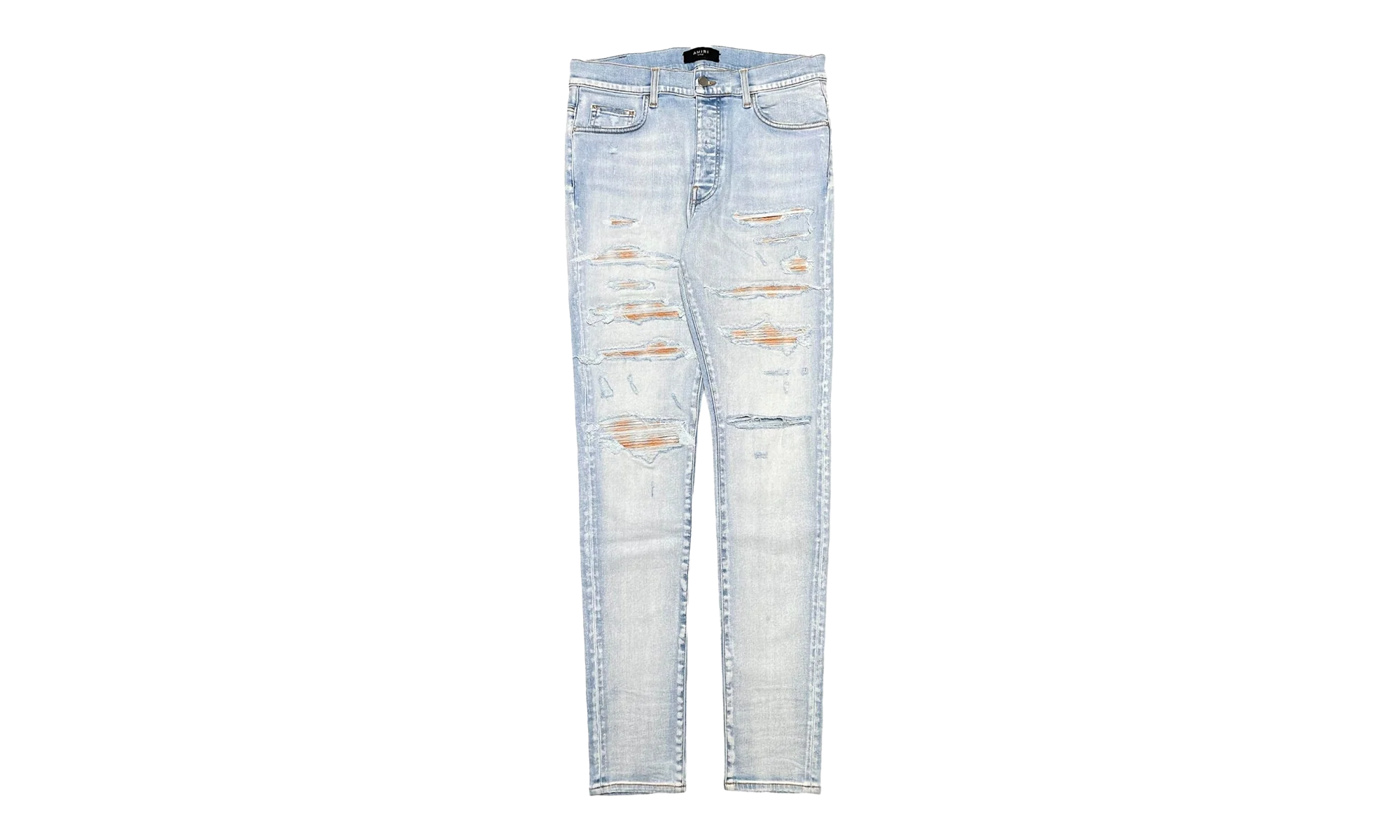 Plaid Patch Thrasher Jeans "Light Indigo" PF22MDS018 485