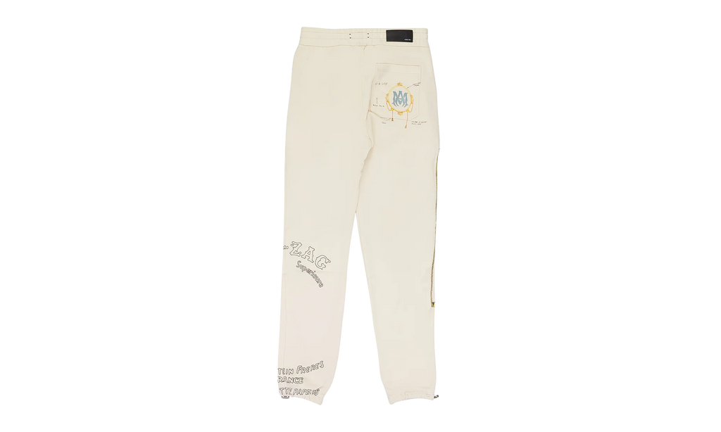 Zig Zag Sketch Sweatpants "Almond" SS22MJG029_Almond
